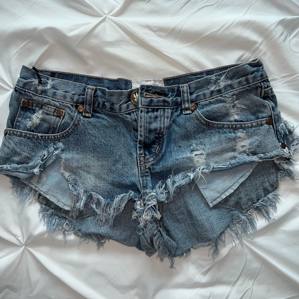 One Teaspoon Low-Rise Shorts